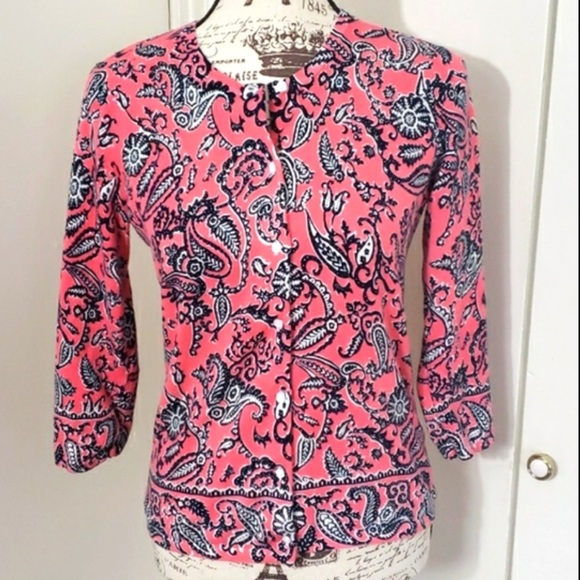 Sarah Spencer Paisley Print Cardigan - Picture 5 of 8